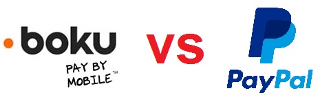 Boku vs Paypal Logos