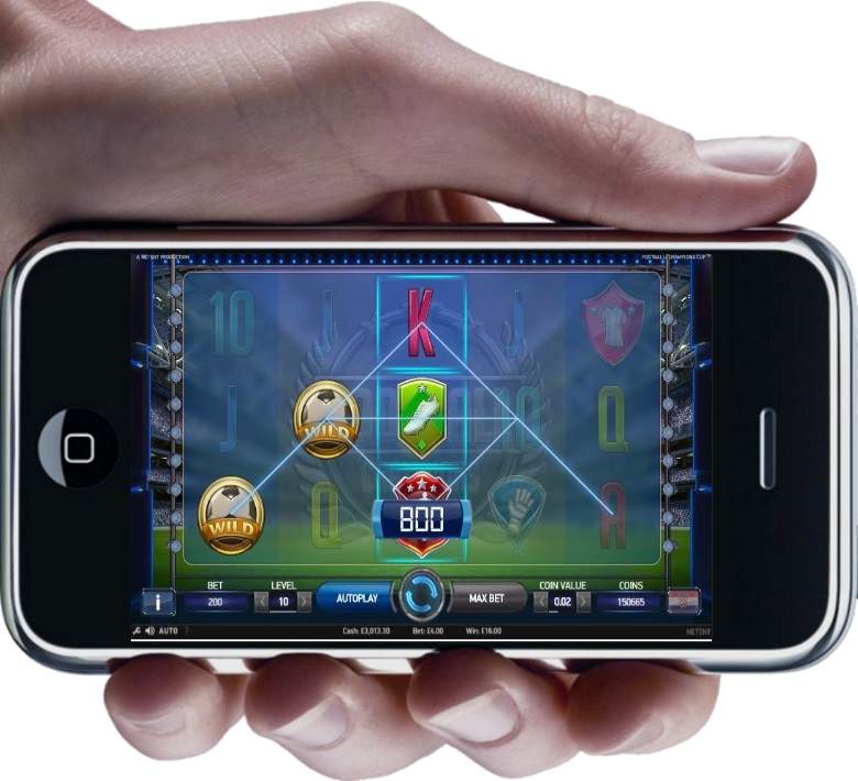 Football Champions Cup Mobile Slot by NetEnt - Wild Win on iPhone