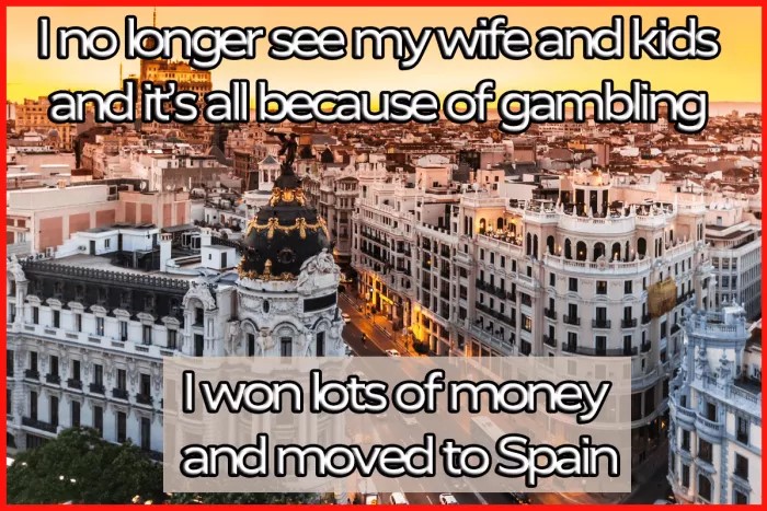 Gambling Win Move To Spain Comic