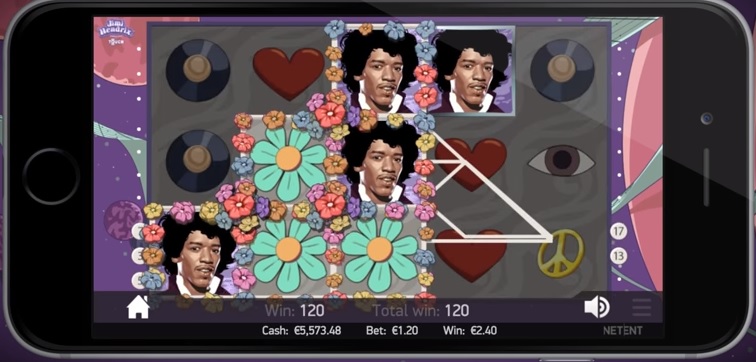 Jimi Hendrix NetEnt Slot - Gameplay