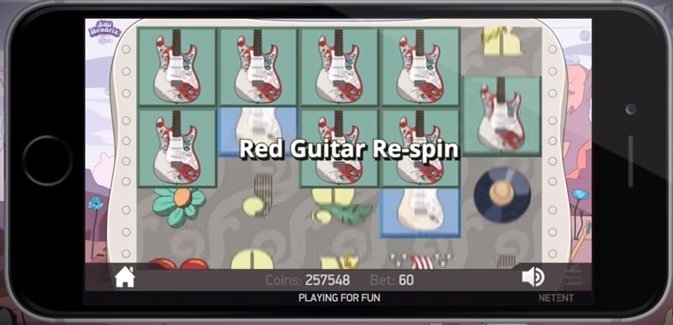 Jimi Hendrix NetEnt Slot - Red Guitar Respin