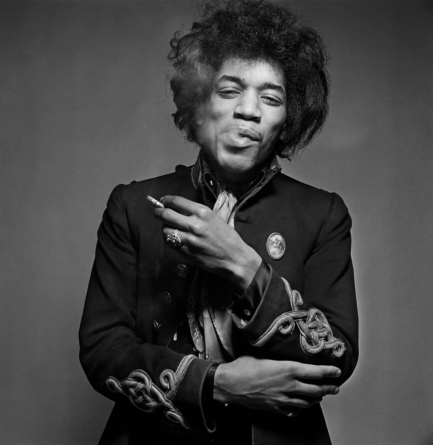 Jimi Hendrix "Smoking" taken in early 1967 in Gered's Masons Yard studio in London.