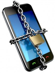 Mobile Phone With Padlock