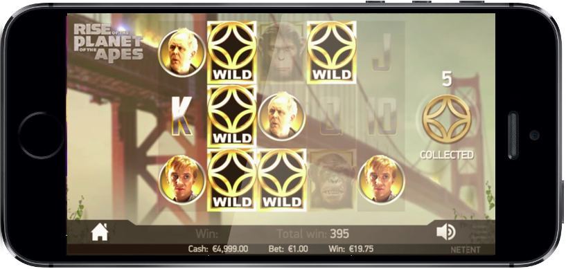 NetEnt Planet of the Apes Slot Mobile Screenshot
