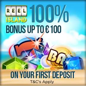 Reel Island Casino Welcome Bonus Banner